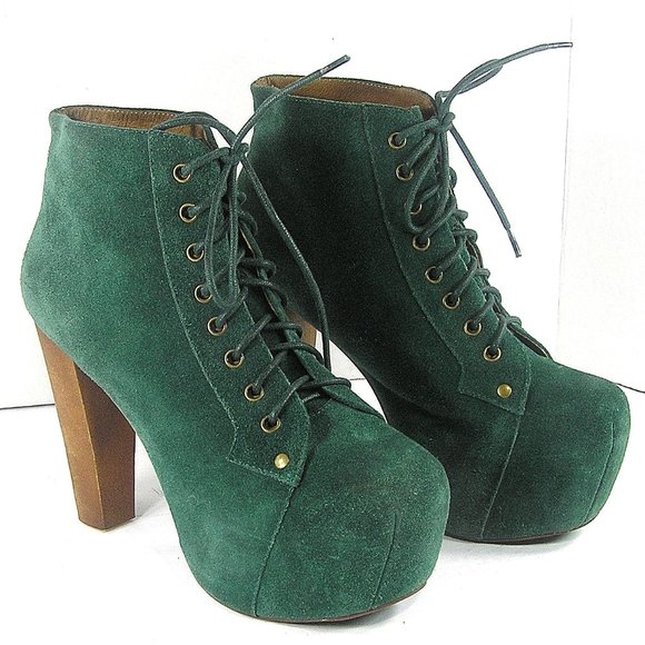 Jeffrey Campbell Green Ankle Boots - Picture 2 of 16